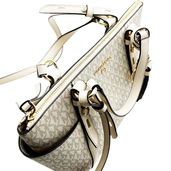 Michael Kors Logo Top-Zip Tote Bag Retail $258 - Picture 4 of 11